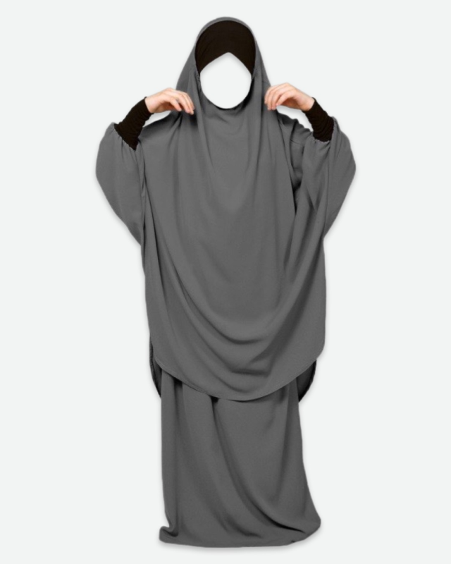 JILBAB ENFANT GRIS | AMCOSMETIK