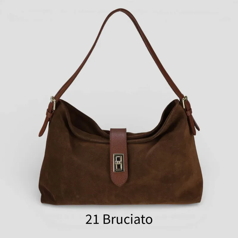 6155 - Borsa in pelle scamosciata  | Carvin Bags