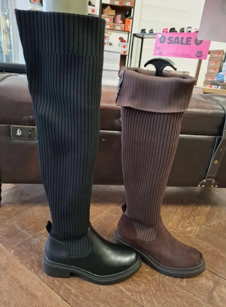 Overknee Elastisch D85 (2 Farben) | Lieblings Schuhe 