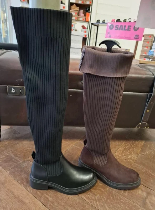 Overknee Elastisch D85 (2 Farben) | Lieblings Schuhe 
