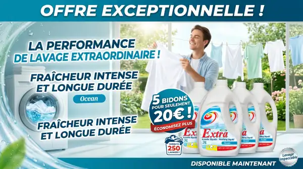 Lessives 5 Bidon  250 lavages | Cleaner02