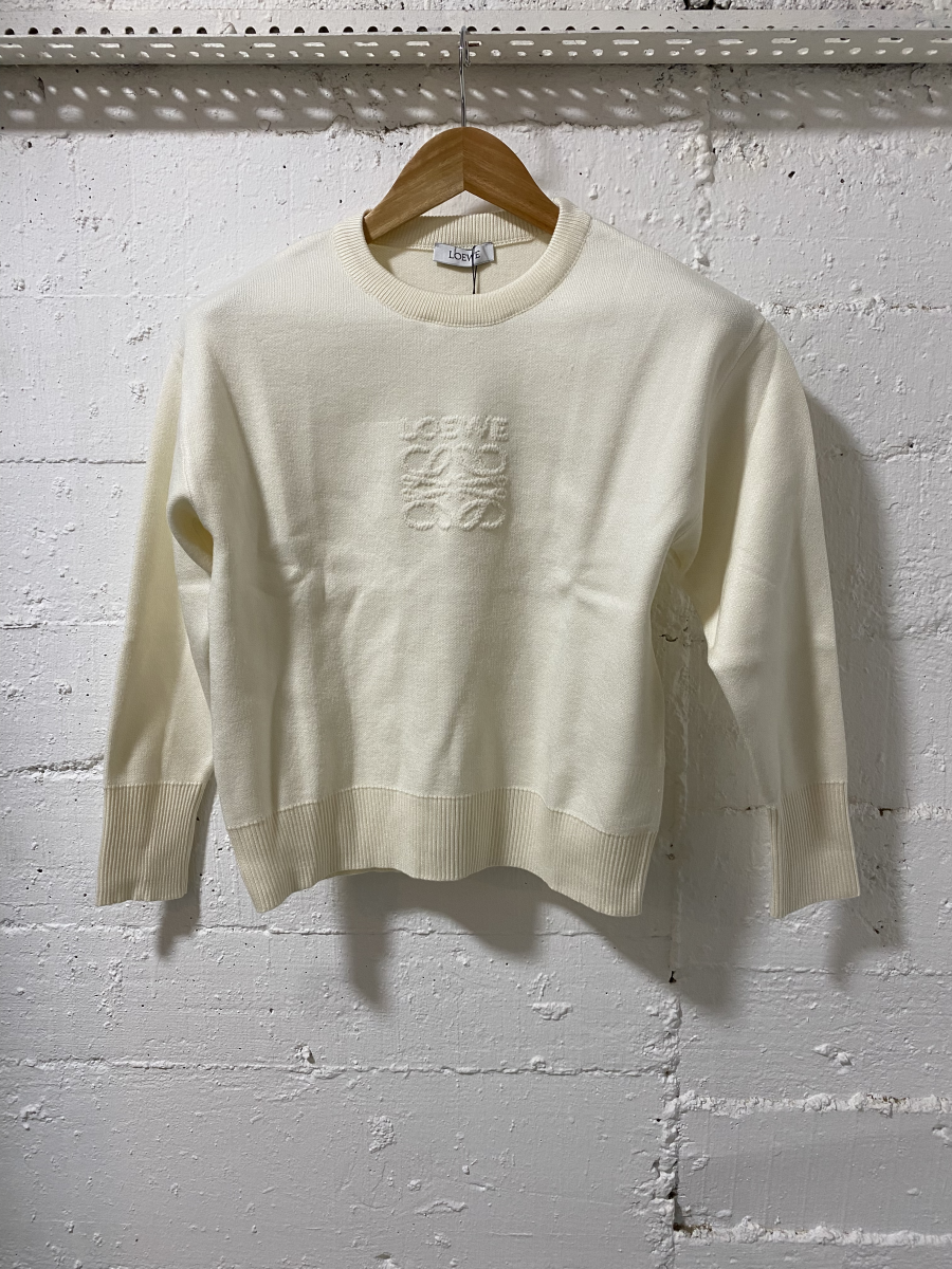 Loewe Women Sweatshirt Ecru | 