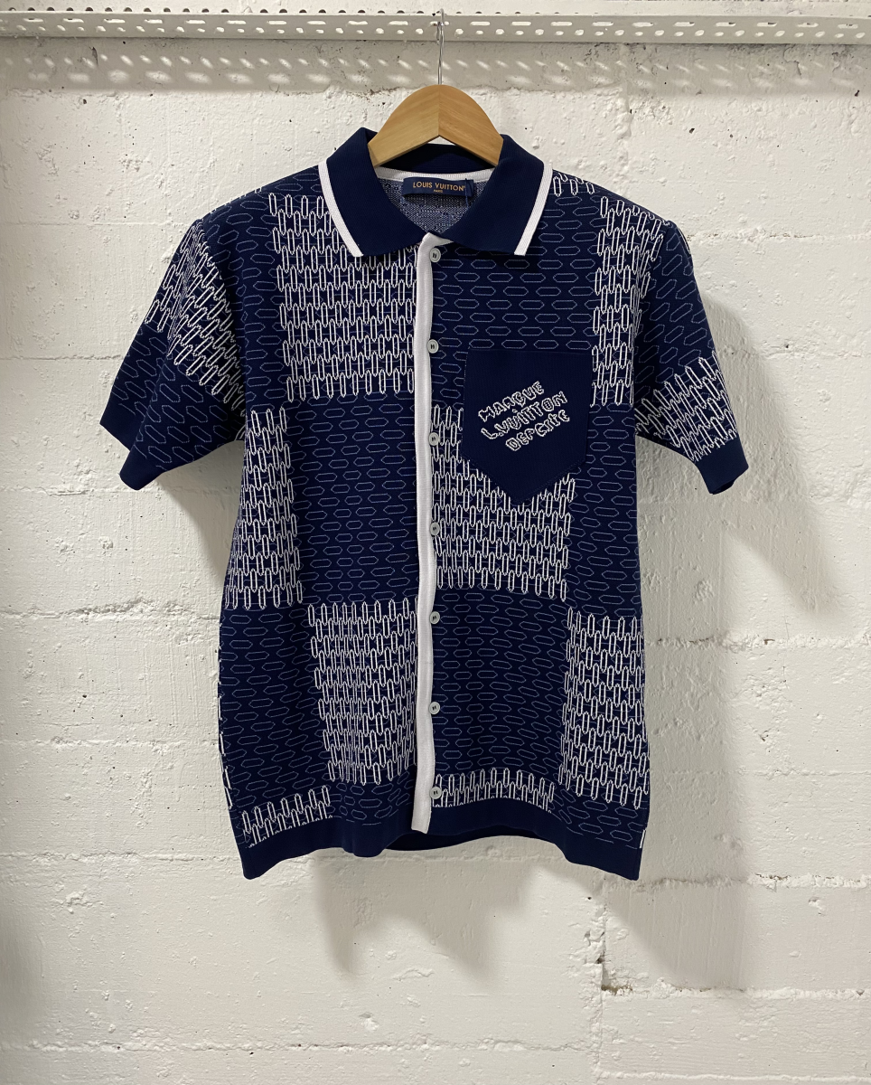 Louis Vuitton Shirt Marque Navy Blue | MASSIMOLUXURYOUTLET