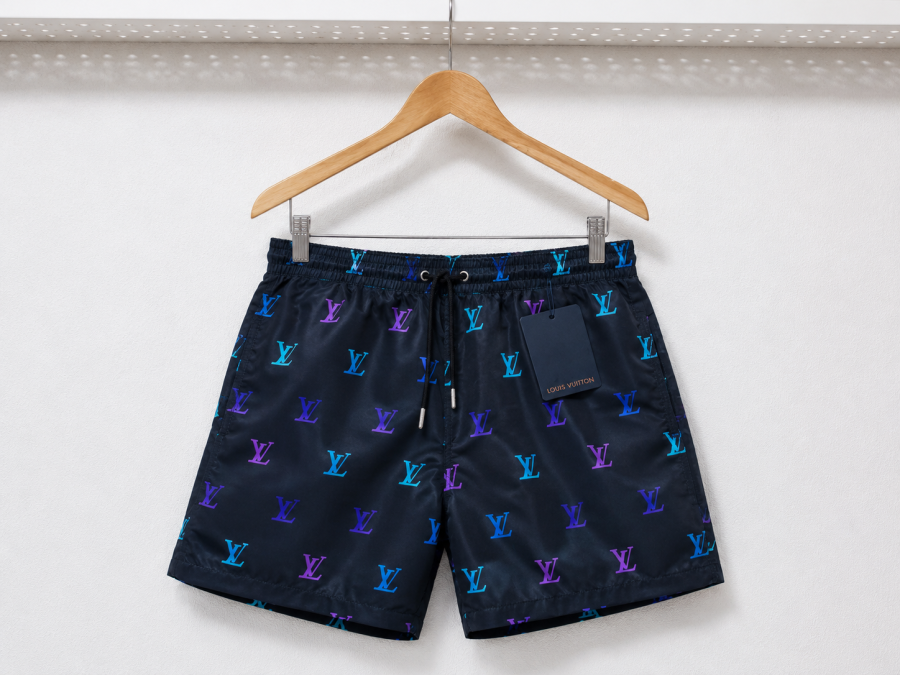 Louis Vuitton Swimm Shorts Black Print | 