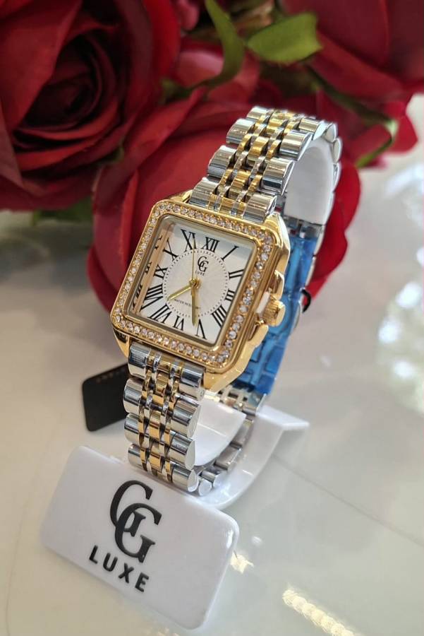 Relógio GGLux Feminino Silver & Gold fundo branco S 1754 | Definne