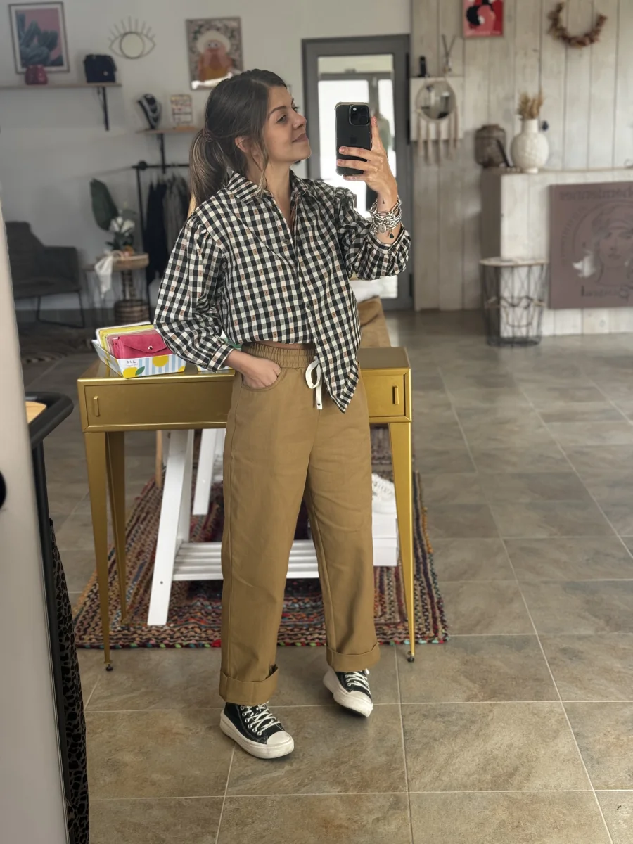 Pantalon PRIMO camel | Les bohemiennes Le Bouscat