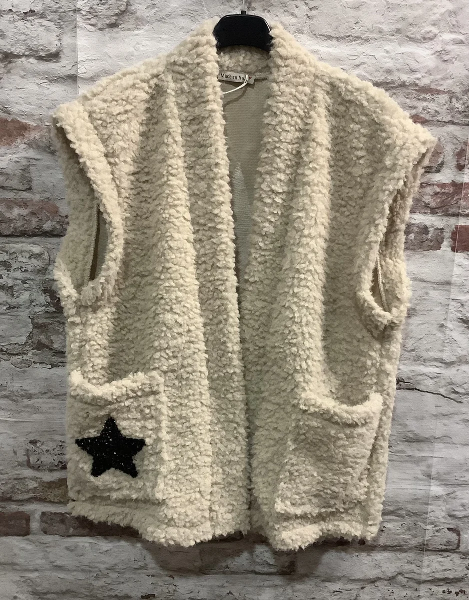 Gilet sans manche étoile oversize | Jus de coco 