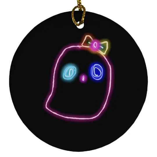 💠NFT NEON BLOOP 3💠 PORCELAIN ORNAMENT | 💠 ℕ𝔽𝕋 𝕄𝕖𝕣𝕔𝕙 💠