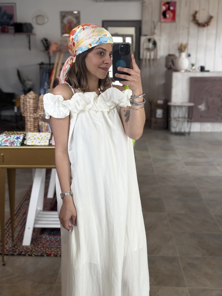 Robe JULIETTE blanche | Les bohemiennes Le Bouscat