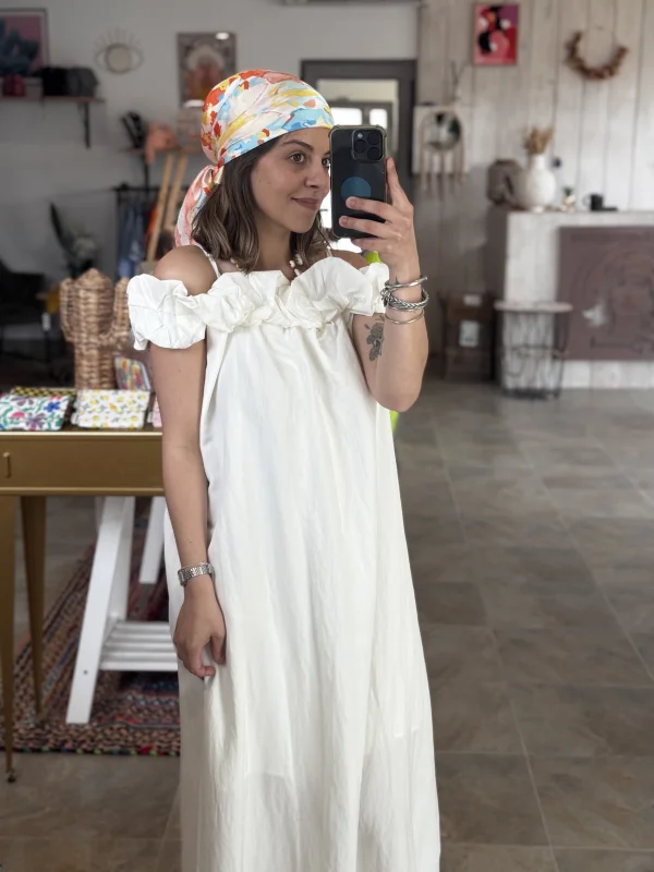 Robe JULIETTE blanche | Les bohemiennes Le Bouscat