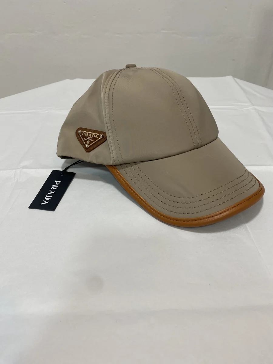 Prada Milano Cap Beige Nylon | MASSIMOLUXURYOUTLET