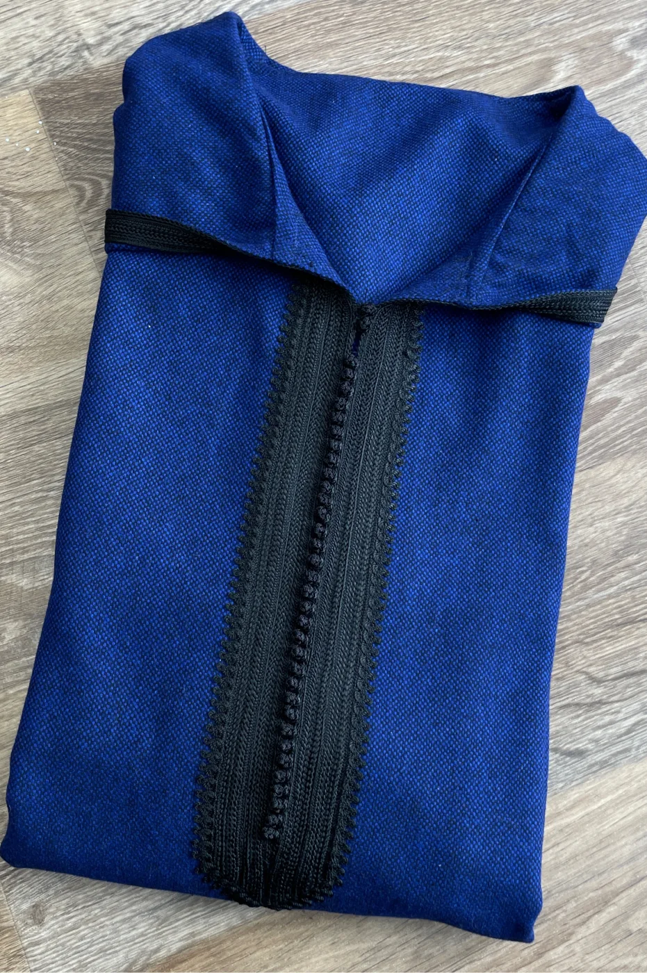 Djellaba Cachmire Homme Bleu Roi | CasaZaz