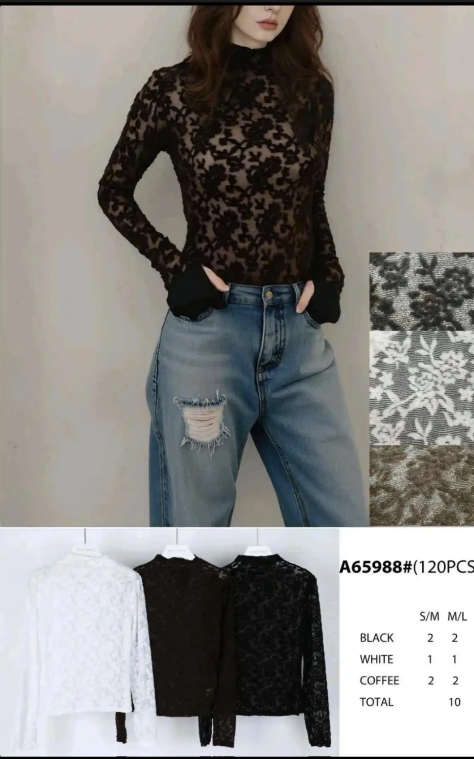 Maglia pizzo Jean Luis francoise  | Non solo moda 