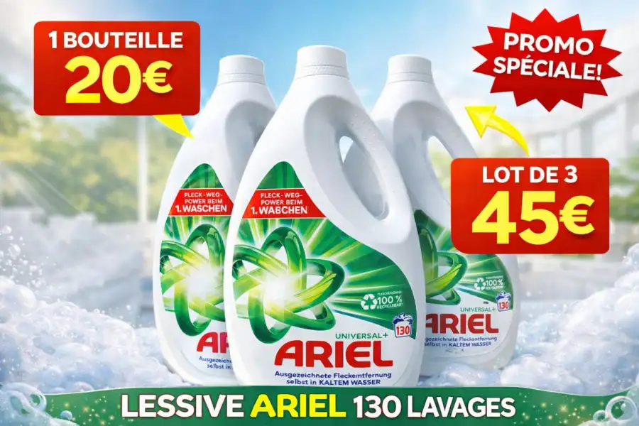 Lessive Ariel 130 Lavages | Cleaner02