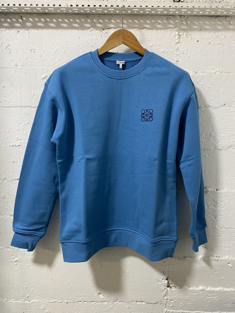 Loewe Cotton Sweatshirt Blue  | MASSIMOLUXURYOUTLET