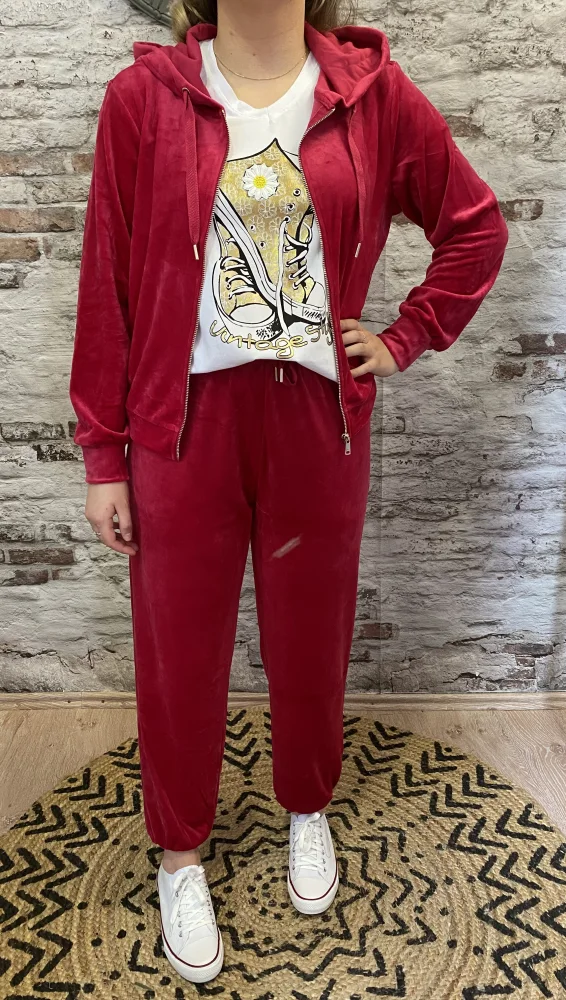 Sweat zip velour | Jus de coco 