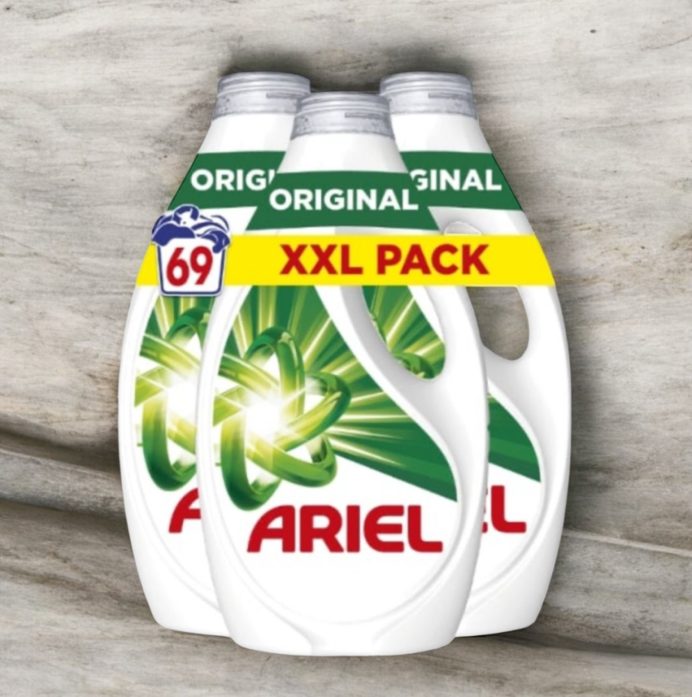 Ariel Lessive Liquide, 69 Lavages (3x23), Original, | Miniprix