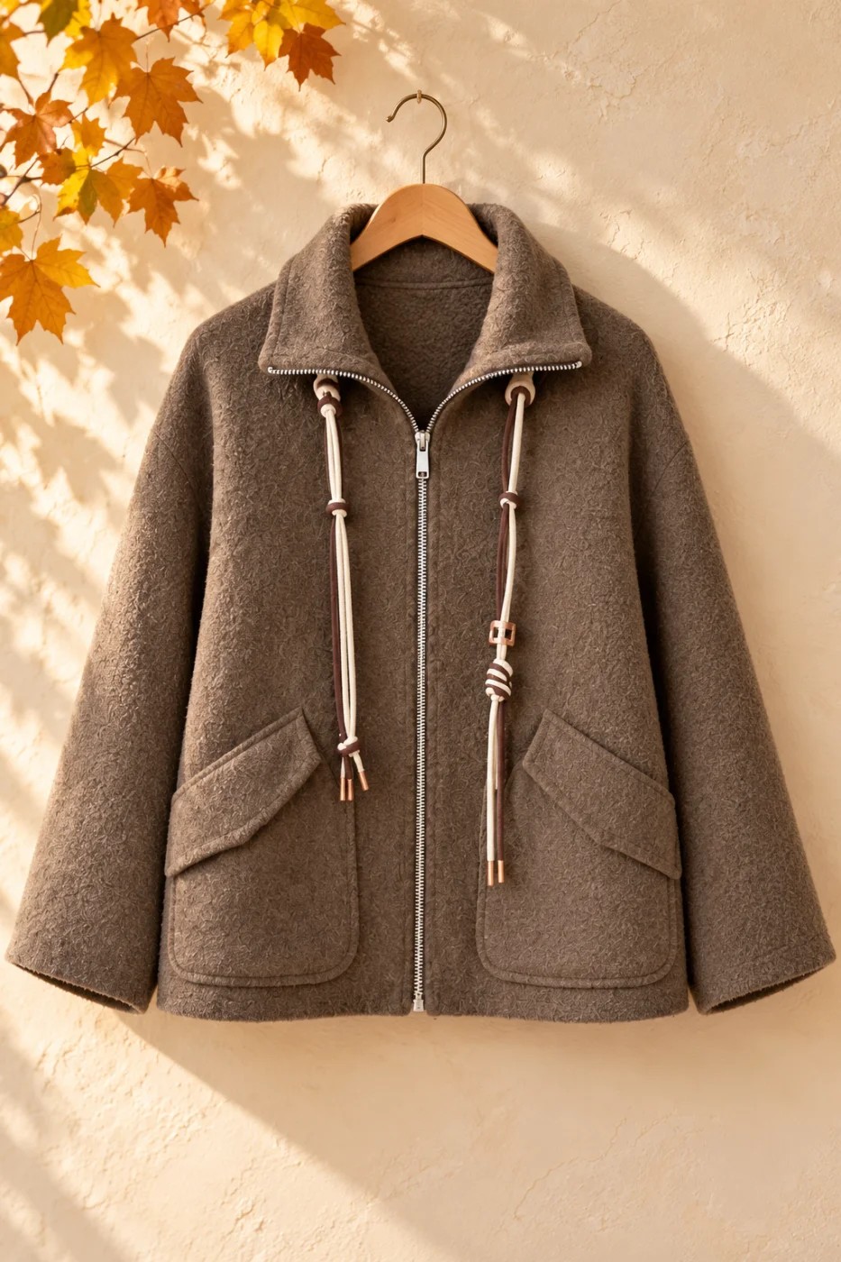 Veste " ysalia" marron 36 au 46/48 | Les Chics Filles by Sab
