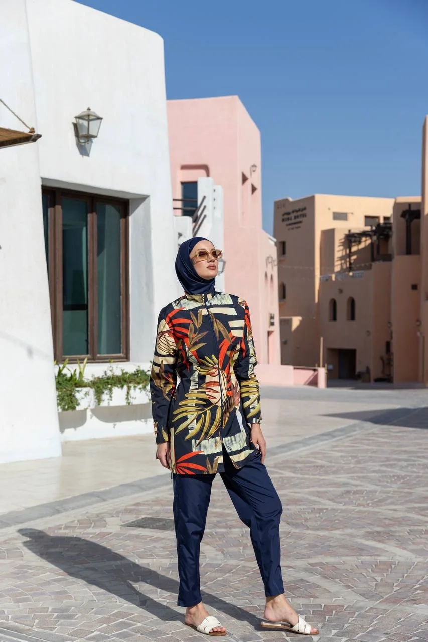 Burkini Nova Imprimé Lacivert | CasaZaz
