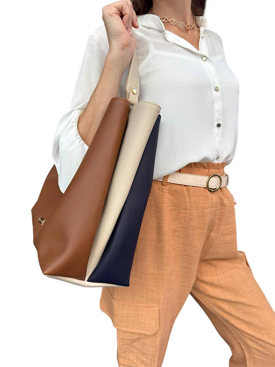 Rita Bleu Tabac (Beige) | Sac'ré