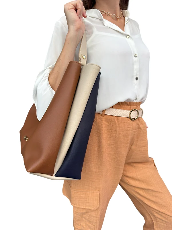 Rita Bleu Tabac (Beige) | Sac'ré