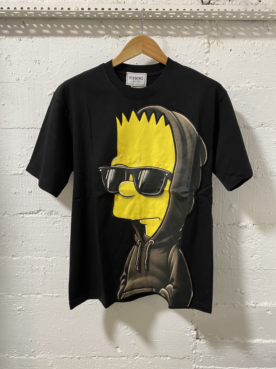 Iceberg T- Shirt Black/Yellow | MASSIMOLUXURYOUTLET