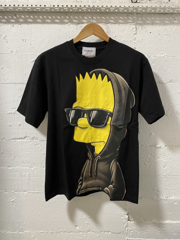 Iceberg T- Shirt Black/Yellow | MASSIMOLUXURYOUTLET