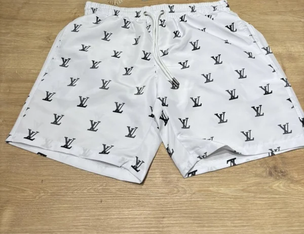 Louis Vuitton Swimm Shorts White Print | MASSIMOLUXURYOUTLET