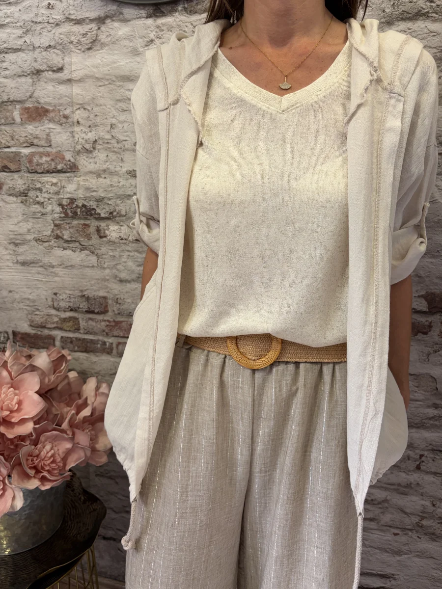 Gilet lin | Jus de coco 