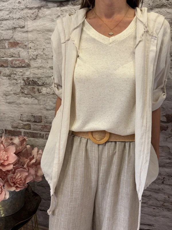 Gilet lin | Jus de coco 