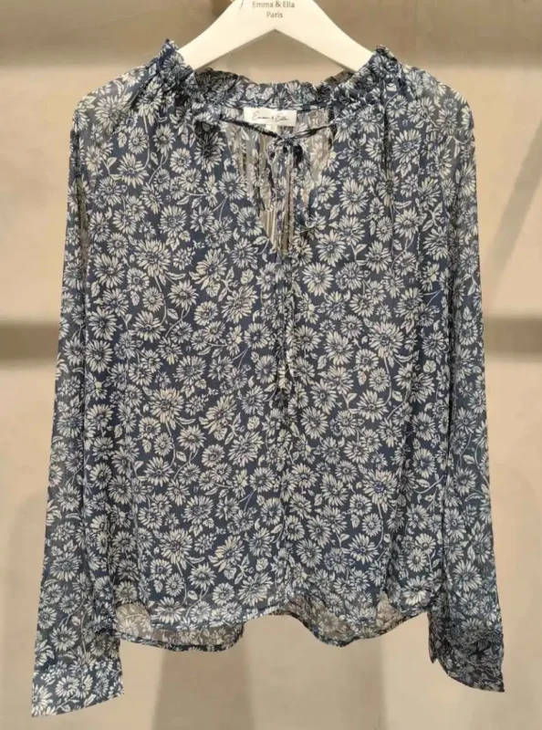 Blouse a col froncé | Jus de coco