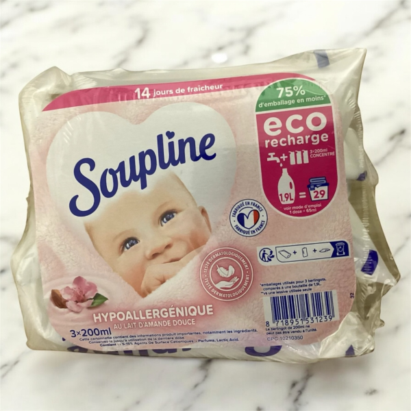 Adoucissant Soupline Doses Hypoallergénique-3x200ml | Miniprix