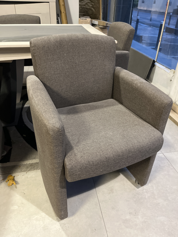 Chaises tissu gris  | MULTI-AFFAIRES