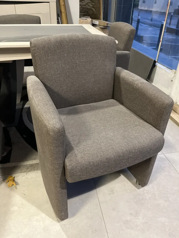 Chaises tissu gris  | MULTI-AFFAIRES