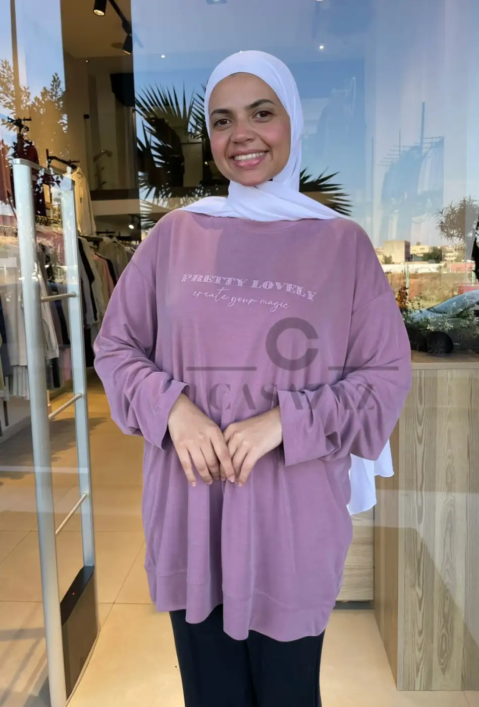 Sweatshirt basique imprimé | CasaZaz