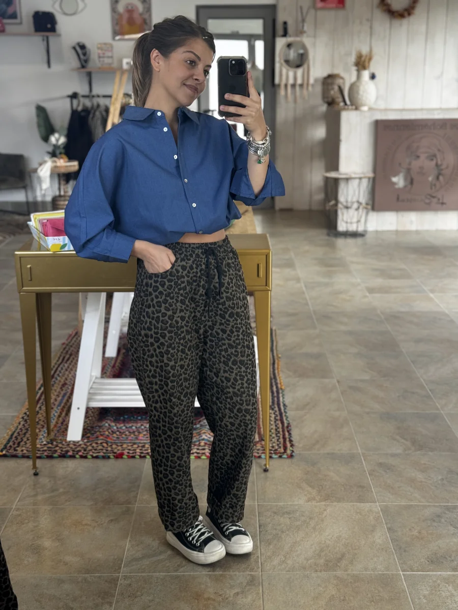 Chemise CALLY bleue jean | Les bohemiennes Le Bouscat