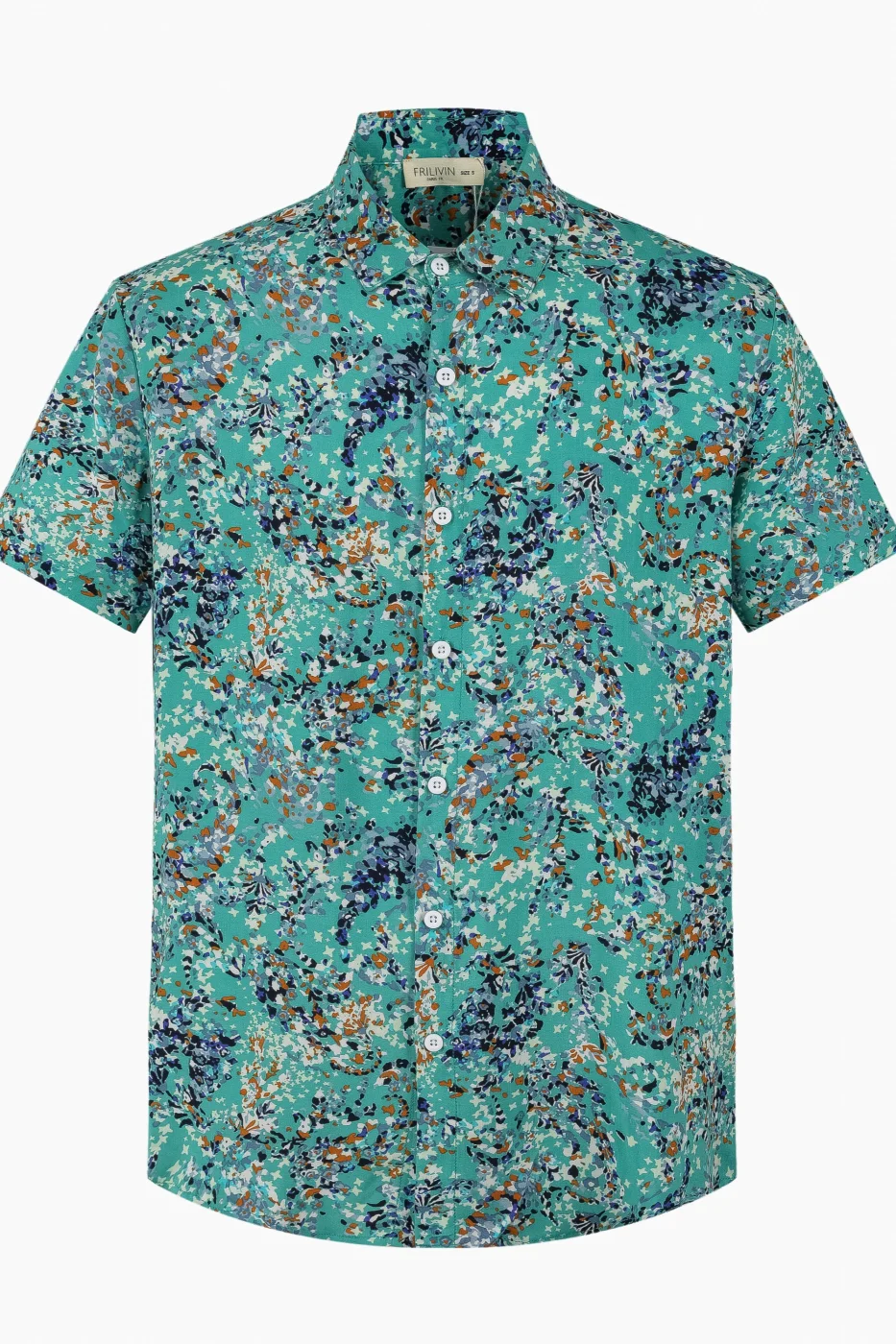 Camisa Havaiana Verde Estampa Print Floral  | Definne
