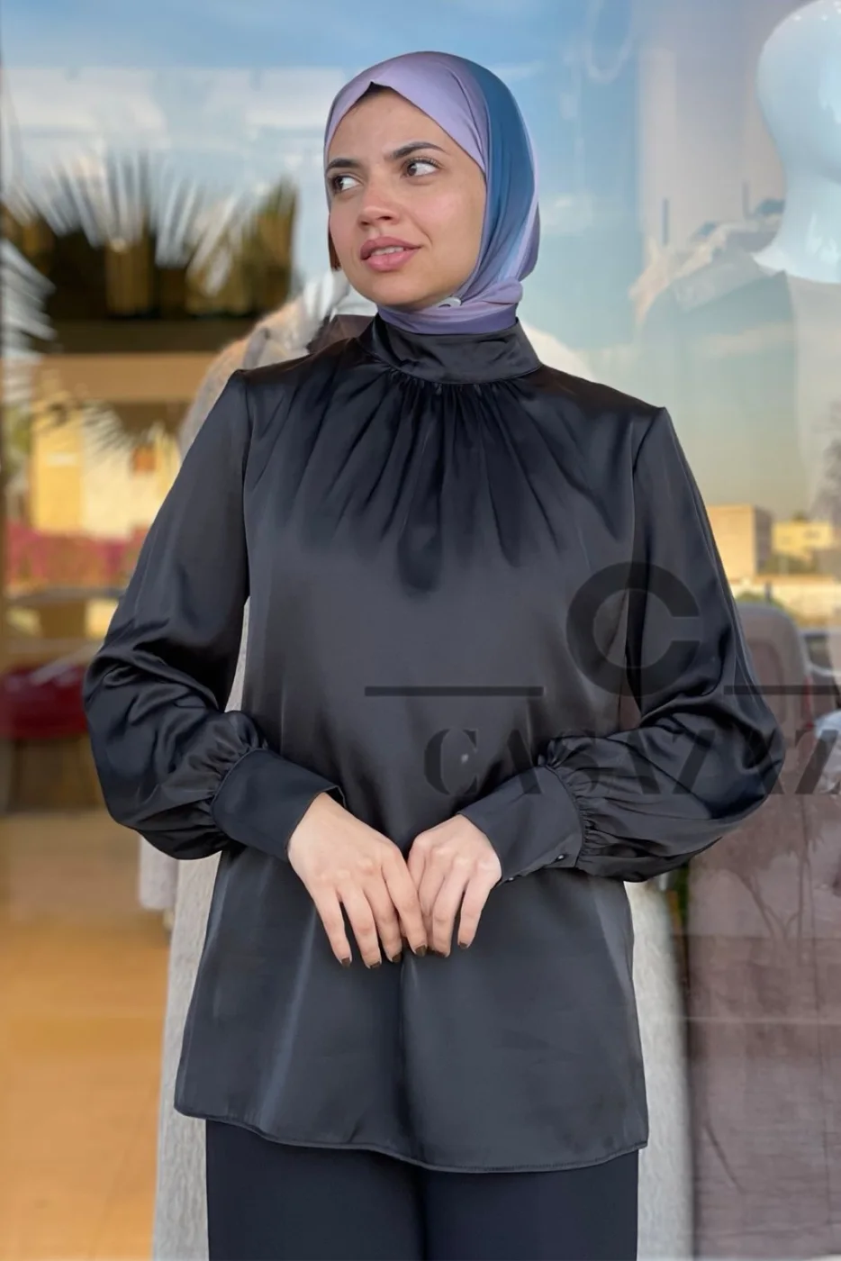 Chemise col plies | CasaZaz