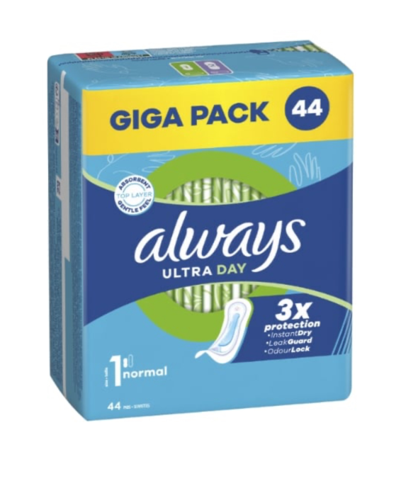 Always Serviettes Hygiéniques avec Ailettes Normal Taille 1 ultra | Miniprix