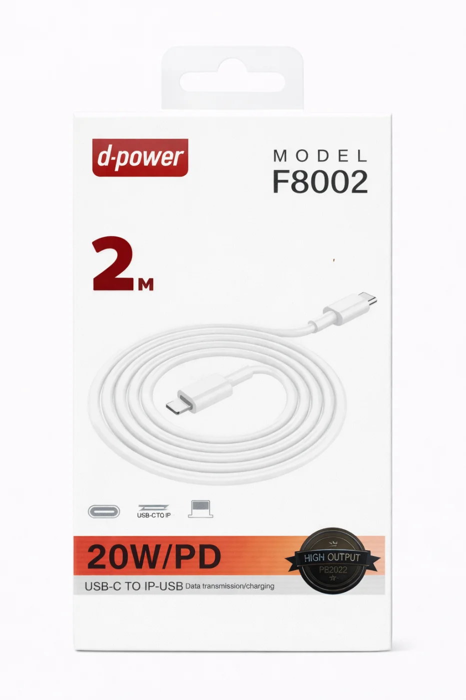 CÂBLE USB-C VERS LIGHTNING (2M) F8002 | Beauty phone 