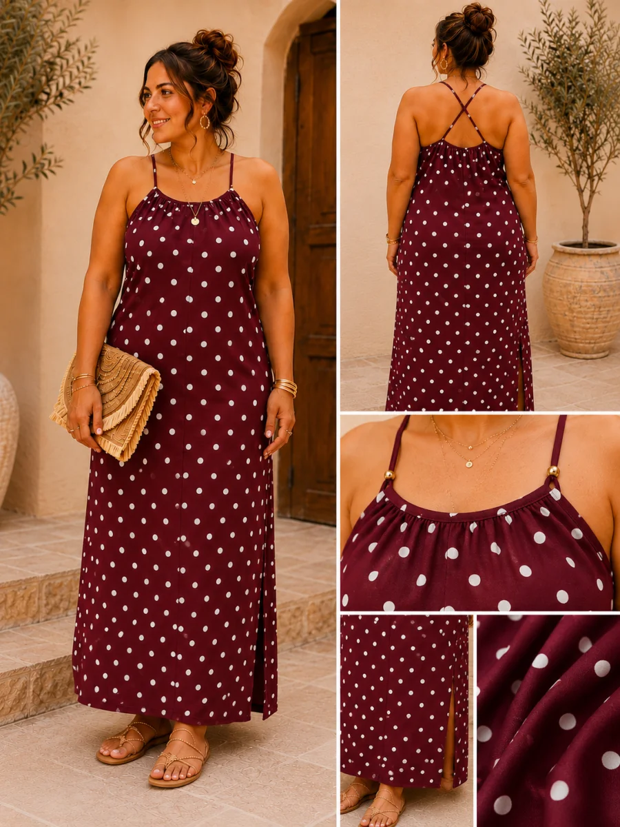 robe " lavande" bordeaux 38 au 48 | Les Chics Filles by Sab