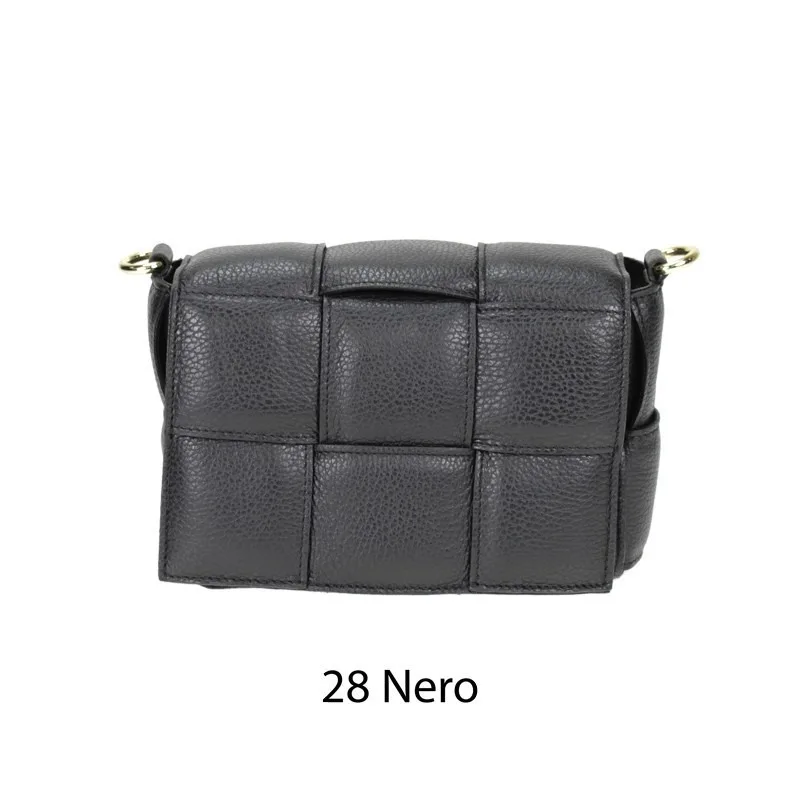 Borsa in pelle quadri piccola | Carvin Bags