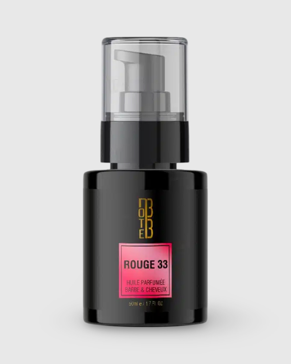 HUILE PARFUMÉE BARBE ET CHEVEUX ROUGE 33 50ML – NOTE 33 | AMCOSMETIK