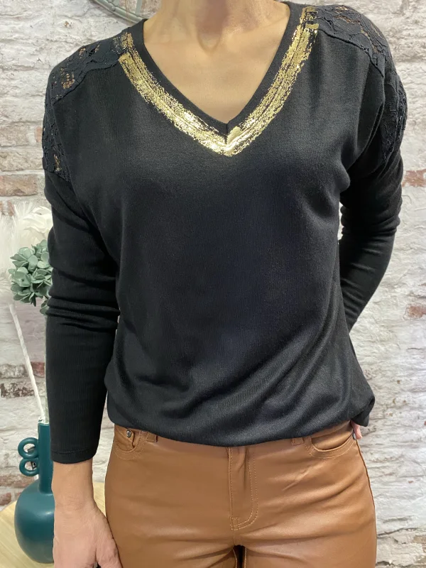 Pull dentelle | Jus de coco 