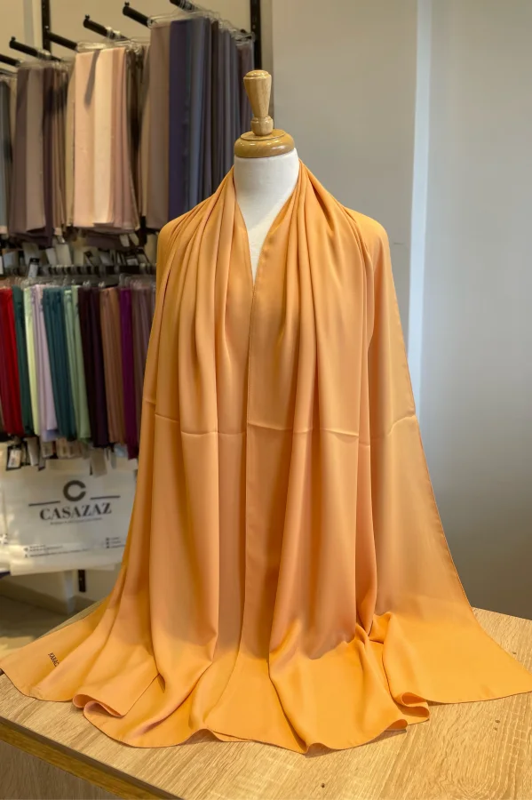 Chale Crêpe Uni moutard  | CasaZaz