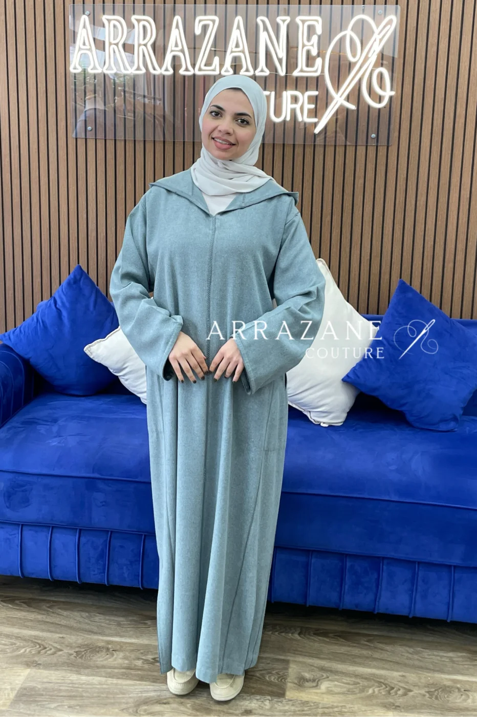 Djellaba Cachemire Gris | CasaZaz