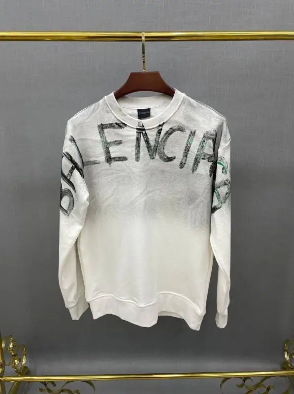 Balenciaga Sweatshirt White  | MASSIMOLUXURYOUTLET