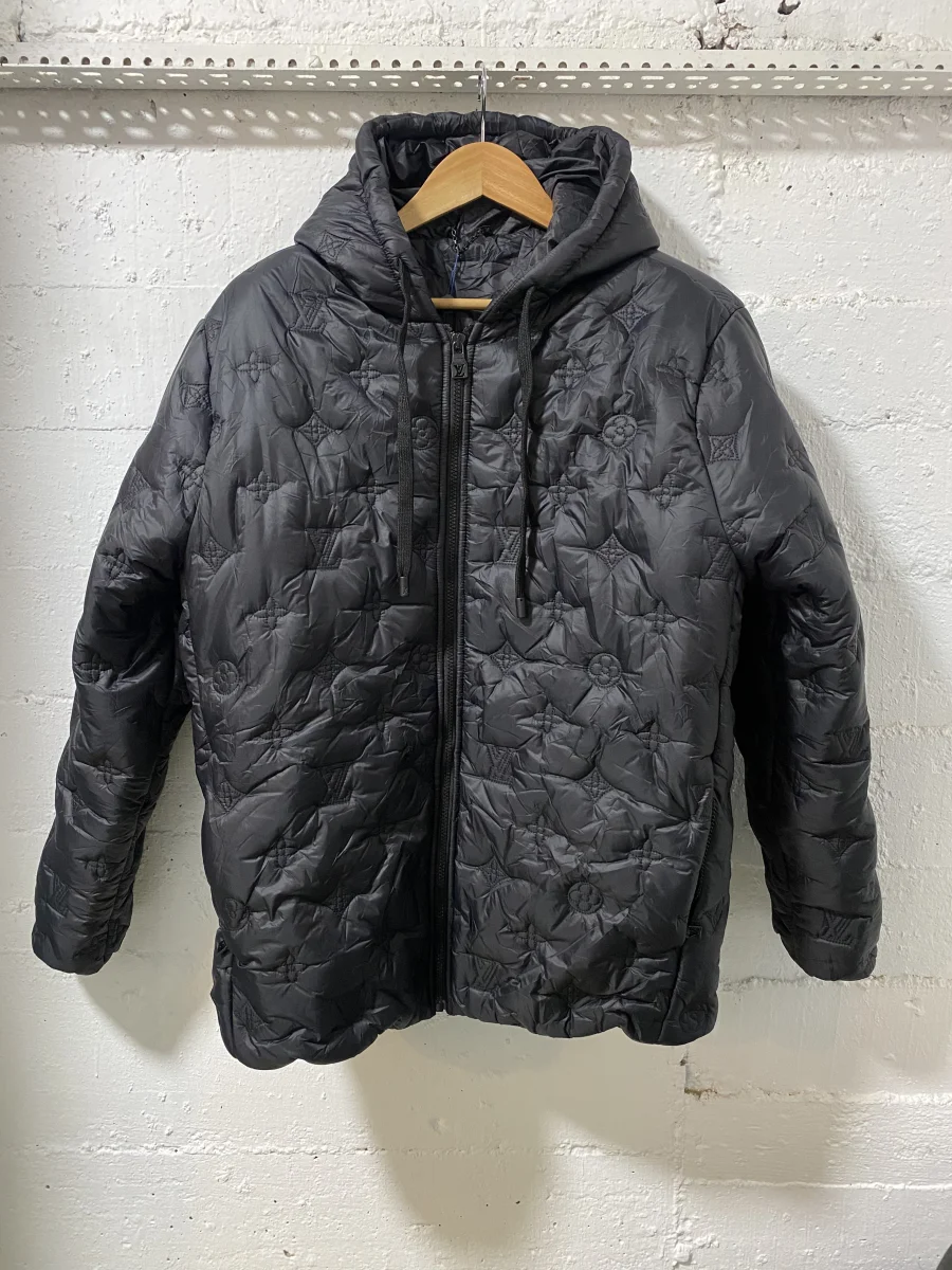 Louis Vuitton Hoodie Blouson Jacket Black | MASSIMOLUXURYOUTLET