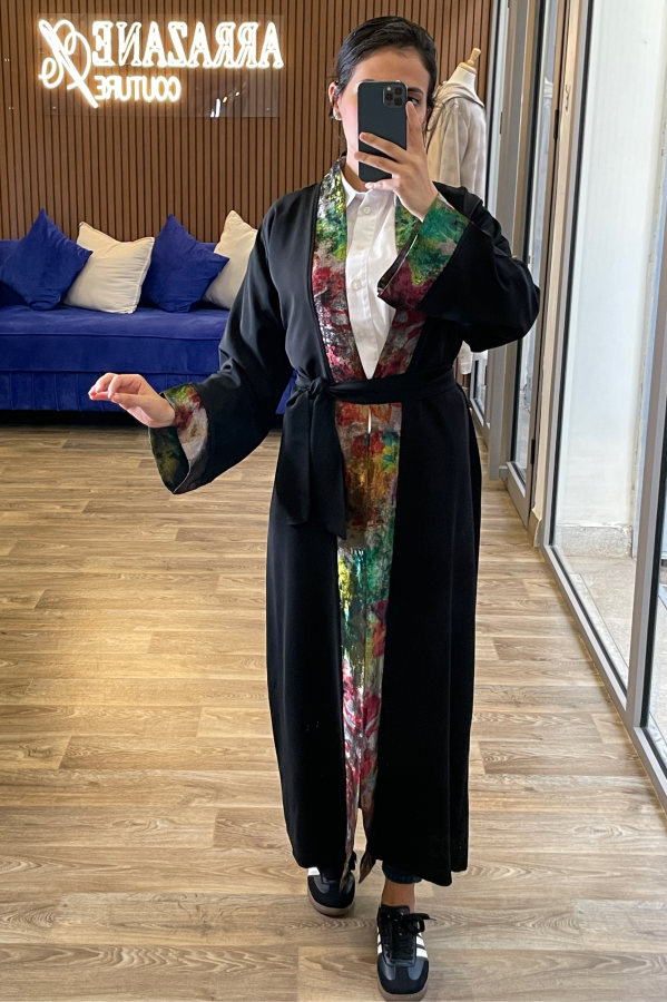 Kimono Band Couleur Noir | CasaZaz