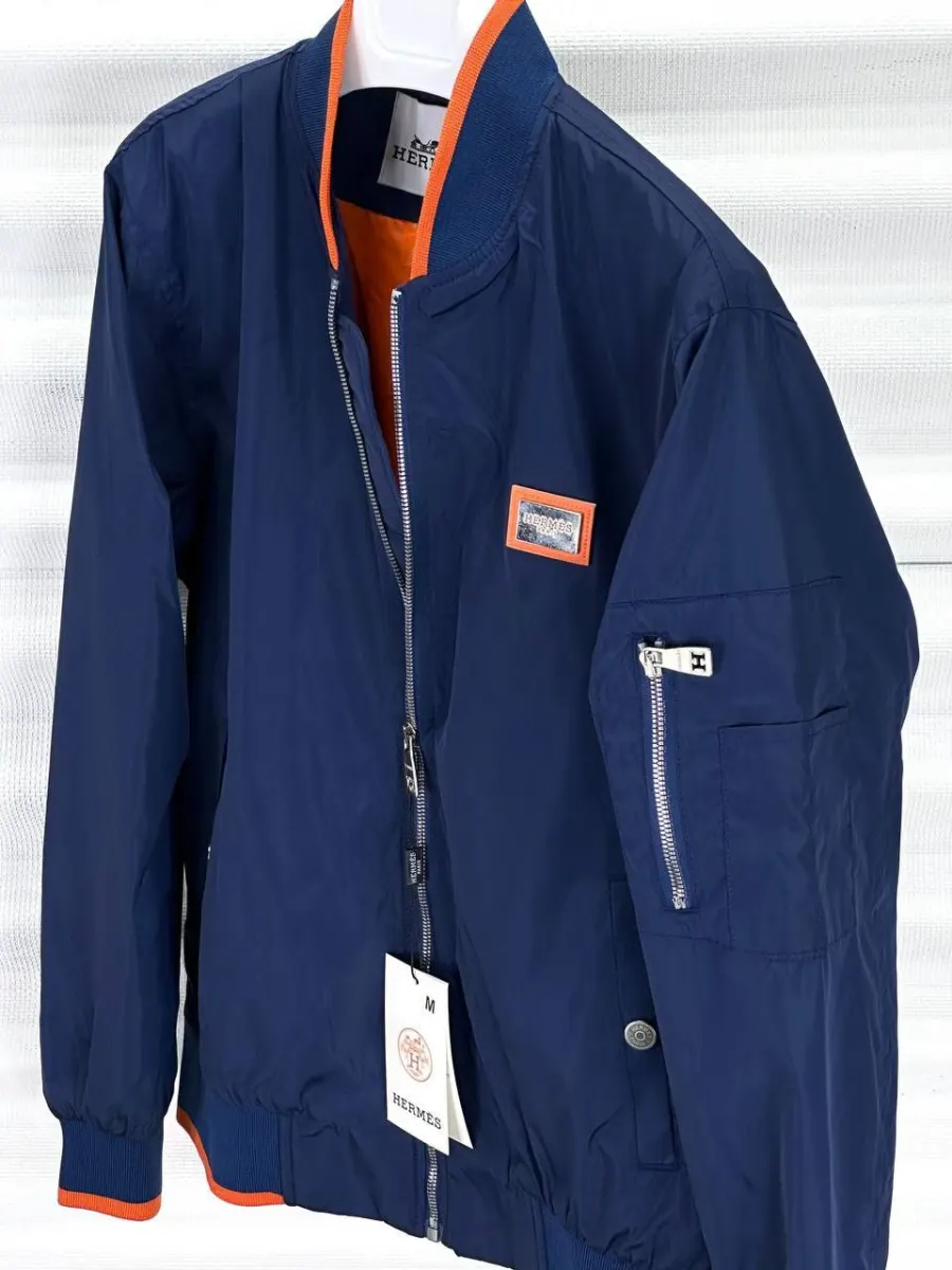 Hermes Paris Jacket Blue  | MASSIMOLUXURYOUTLET